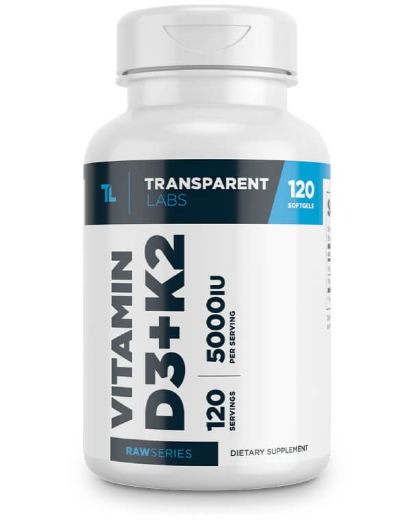 Vitamin D3+K2 Transparent Labs