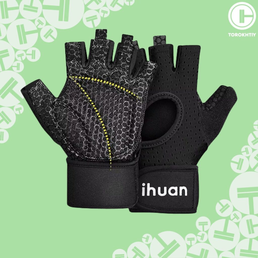 iHuan Ventilated Weight Lifting Gym Workout Gloves