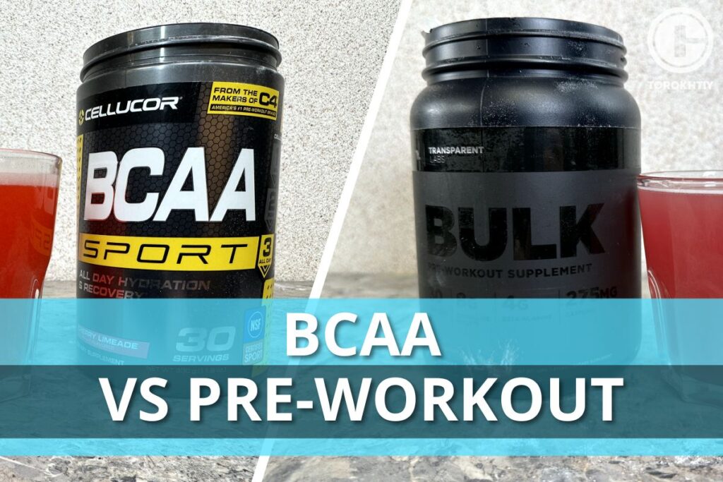 BCAA vs Pre workout comparison