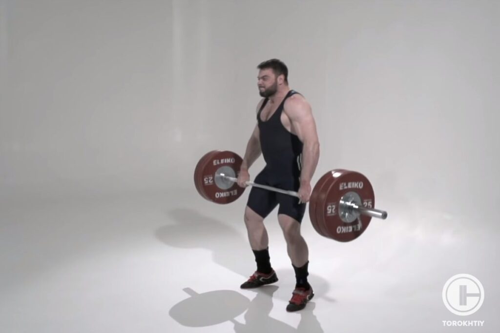 Power Clean Second Pull and Power Position