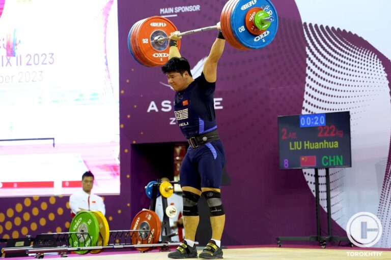 Liu Huanhua Fights for Two Silvers and Gets Onto the Total Podium at IWF Grand Prix II in Doha