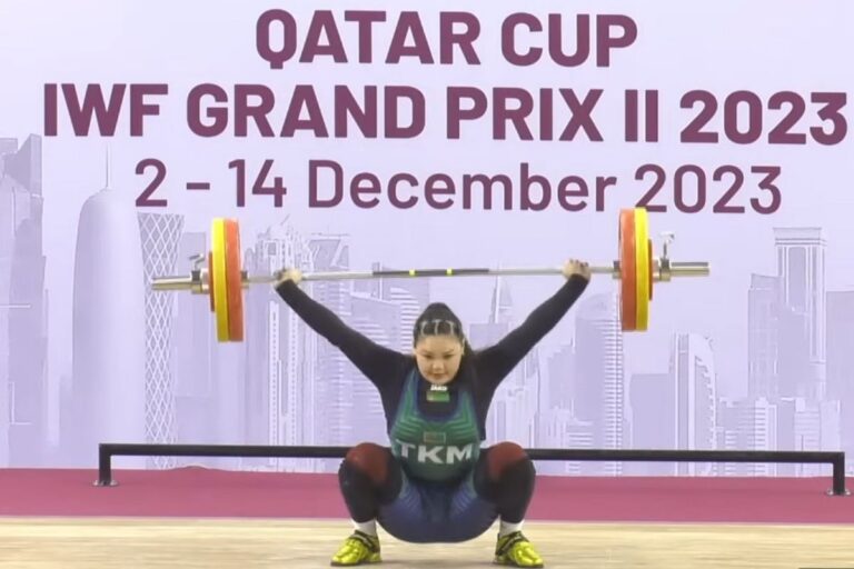 Rustamova Anamjan wins silver medal at IWF Grand Prix II in Qatar (2023)