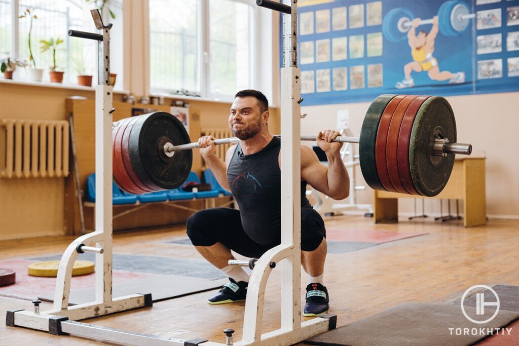 Squatting With Large Weight