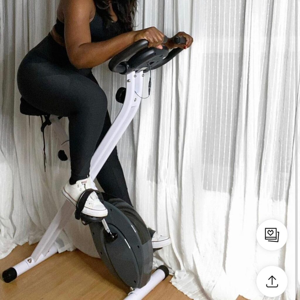 Marcy Foldable Upright Exercise Bike Instagram
