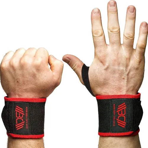 WBCM Premium Velcro Weight Lifting Wrist Wraps