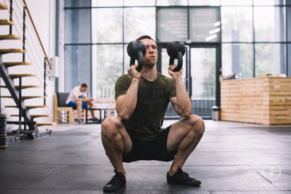 Squatting With Kettlebells