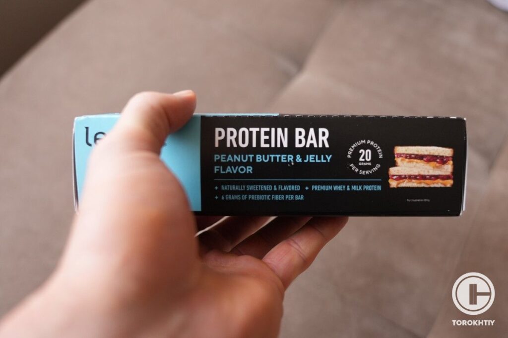 a box of protein bars