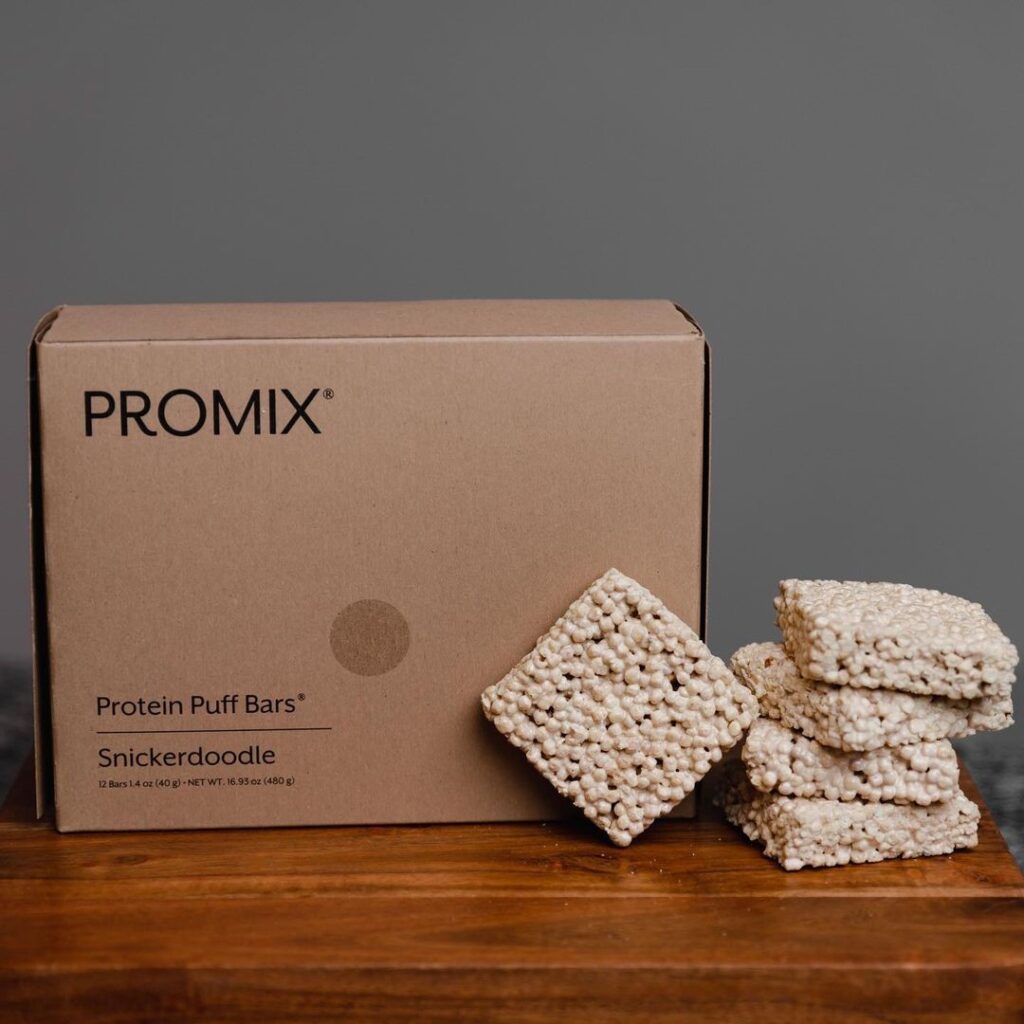 Promix protein puff bars instagram