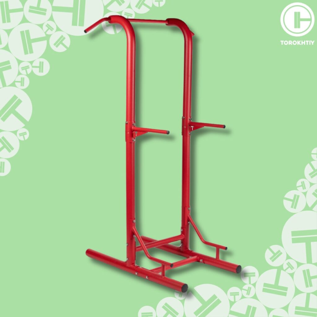 TITAN FITNESS Red Outdoor Power Tower