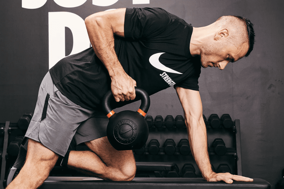 training with nike kettlebell 
