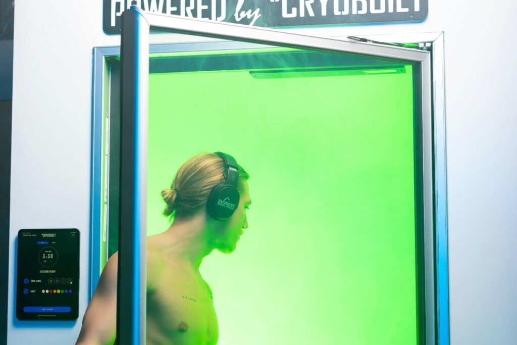 Man Cryotherapy Recovery