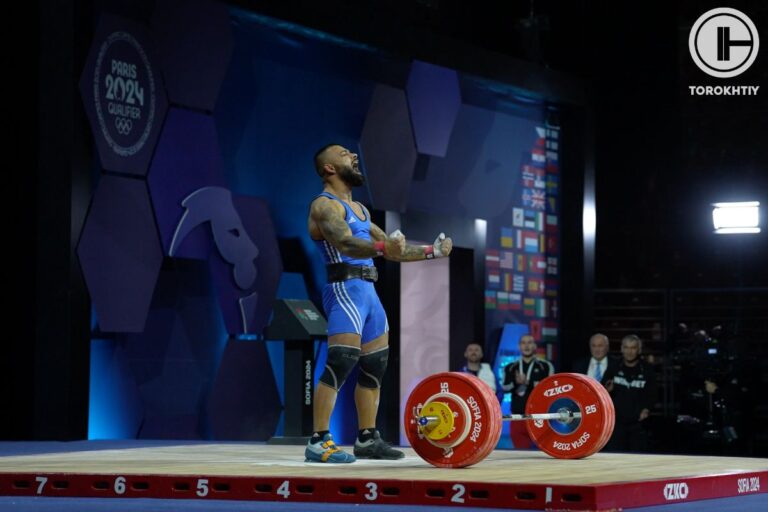 Bozhidar Andreev won Gold in the Men’s 73 kg Category (2024 European Weightlifting Championships)