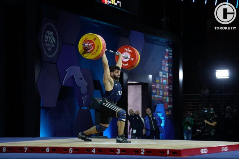 Antonino Pizzolato won Silver (Total) in the Men’s 89 kg Category (2024 European Weightlifting Championships)