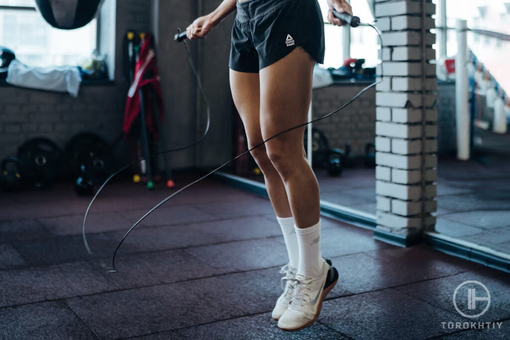 warm up using jump rope