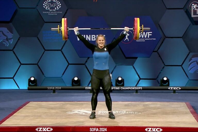 Ilke Lagrou achieved Bronze in Snatch in the Women’s 81 kg Category at the 2024 European Weightlifting Championships