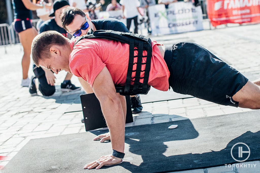 push ups with weighted vest