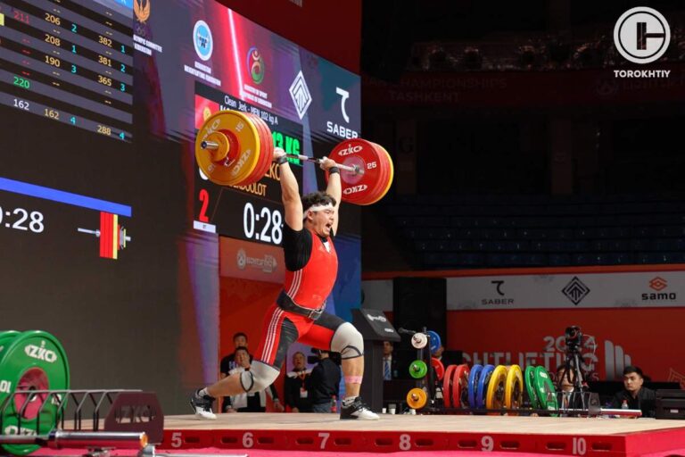 2024 IWF Asian Championships: Bekdoolot Rasulbekov won Silver in the Men’s 102 kg Event 