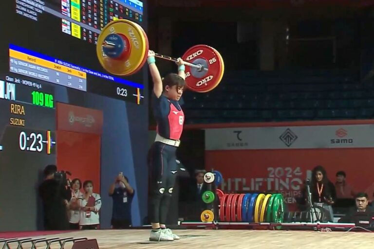 Asian Weightlifting Championship 2024: Rira Suzuki won the Silver Medal in the Women’s 49 kg Division
