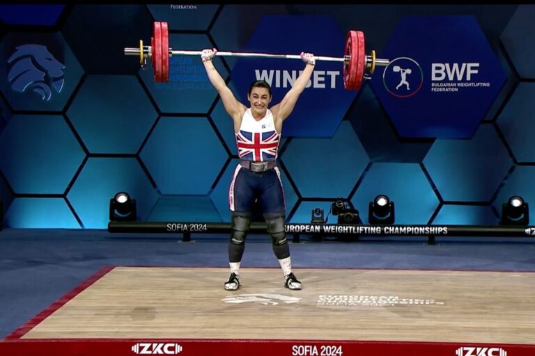 Sarah Davies achieved Bronze in Clean & Jerk in the Women’s 71 kg Category at the 2024 European Weightlifting Championships