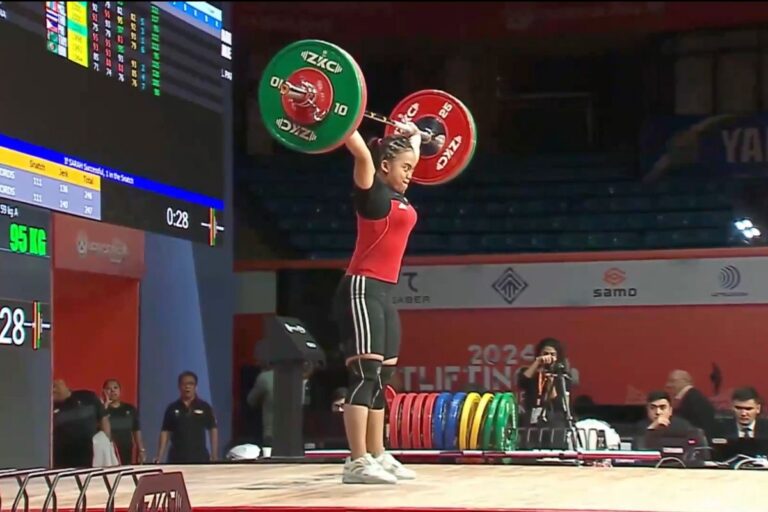 Thanaporn Saetia won Bronze in Snatch During the 2024 Asian Weightlifting Championships