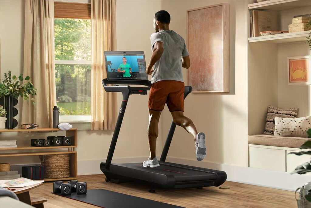 athlete training on treadmill