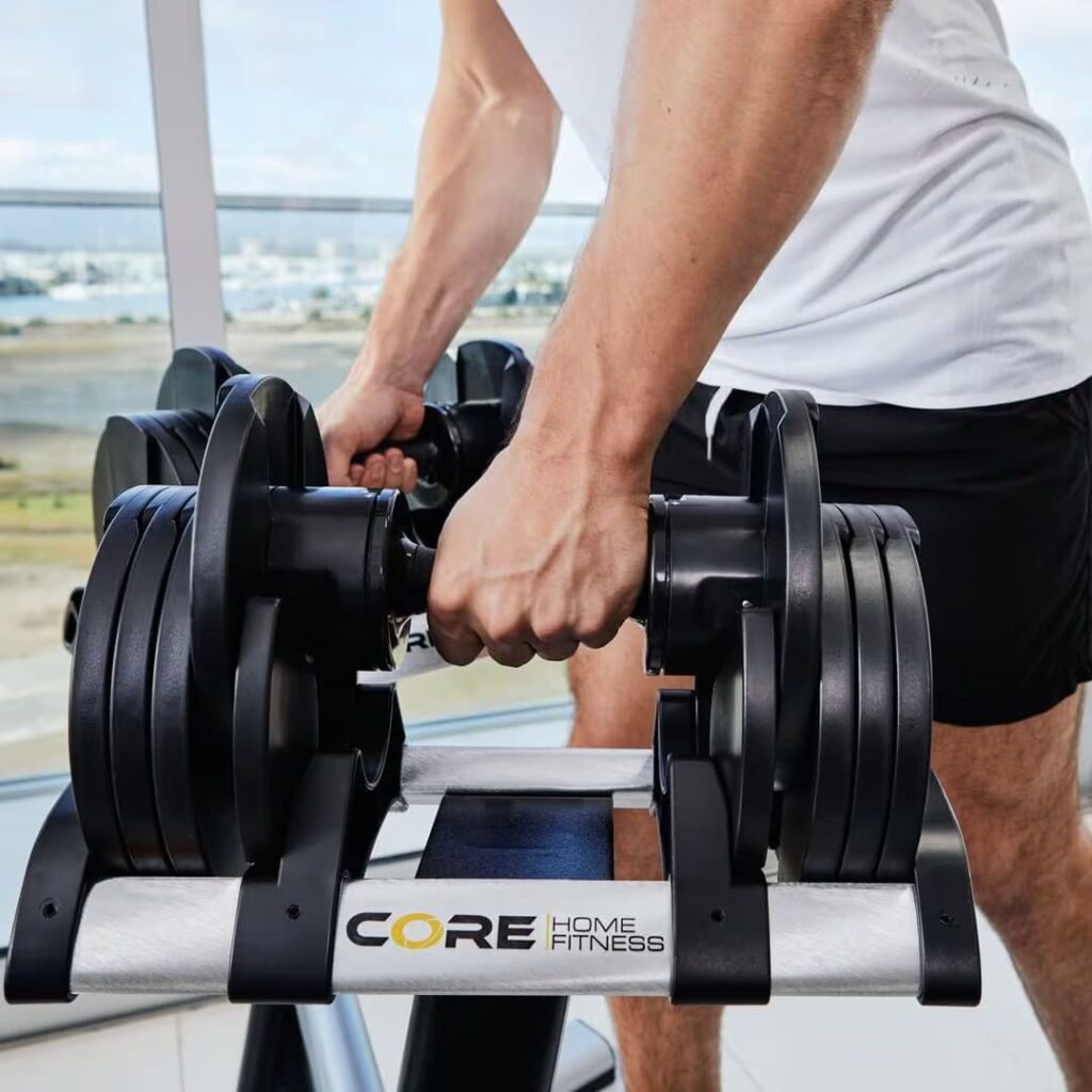 Core Fitness Adjustable Dumbbell Weight Set  instagram