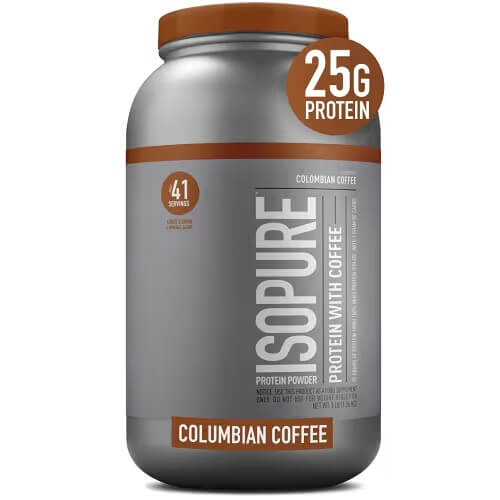 Isopure Whey Protein Isolate Colombian Coffee powder