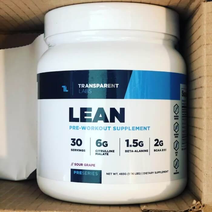 Transparent Labs Lean Pre Workout instagram