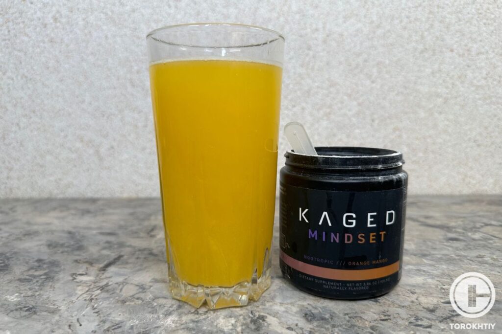 kaged mindset prepared in glass