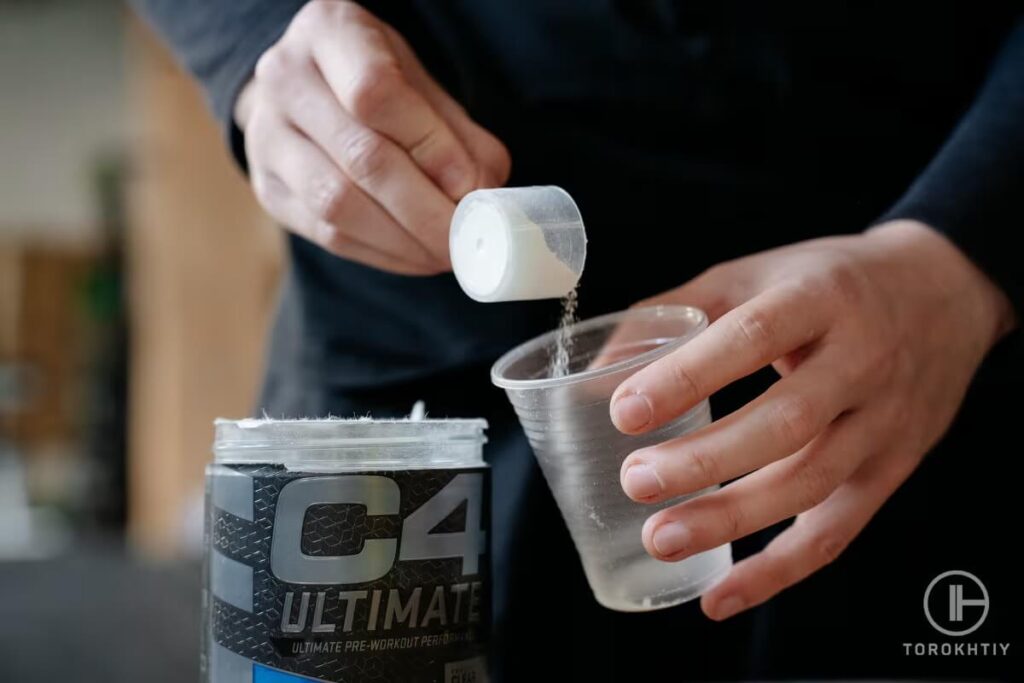 prepearing C4 pre-workout