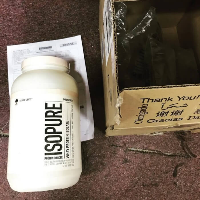 Performing Isopure Protein instagram