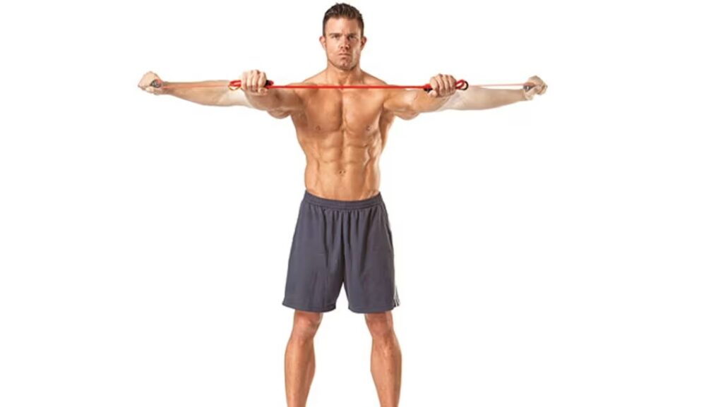 resistance band chest excercises