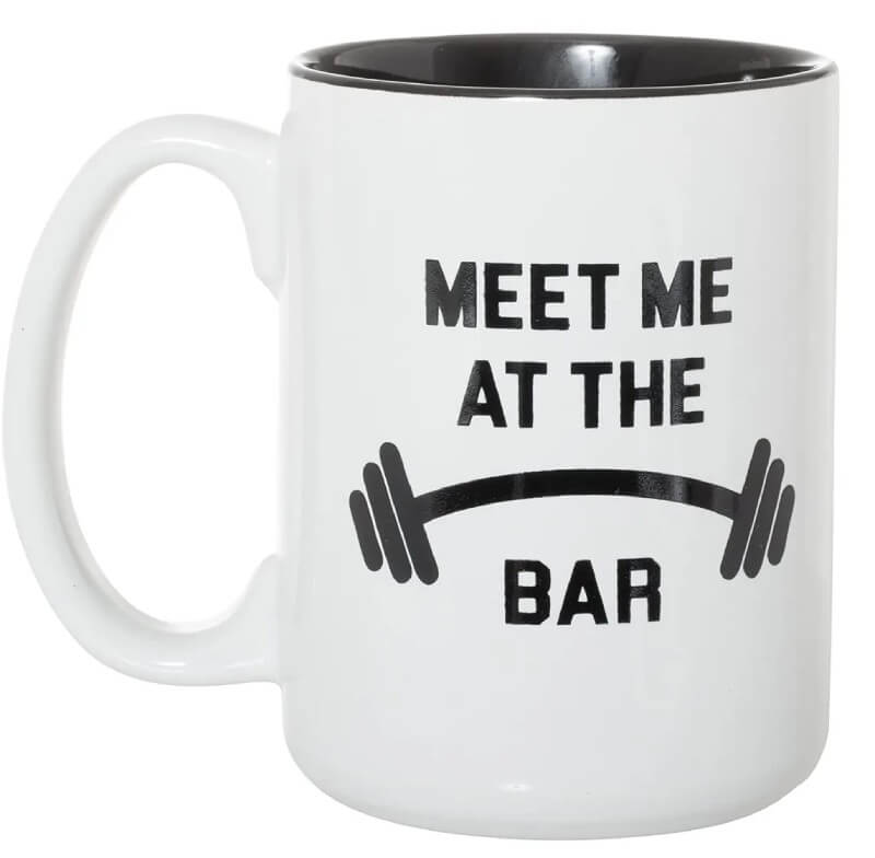 Meet Me At The Bar - Funny Exercising Working Out Lifting Weights Mug