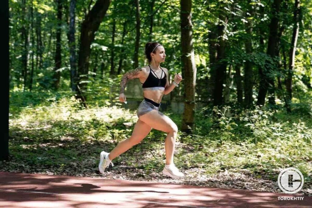 athlete running