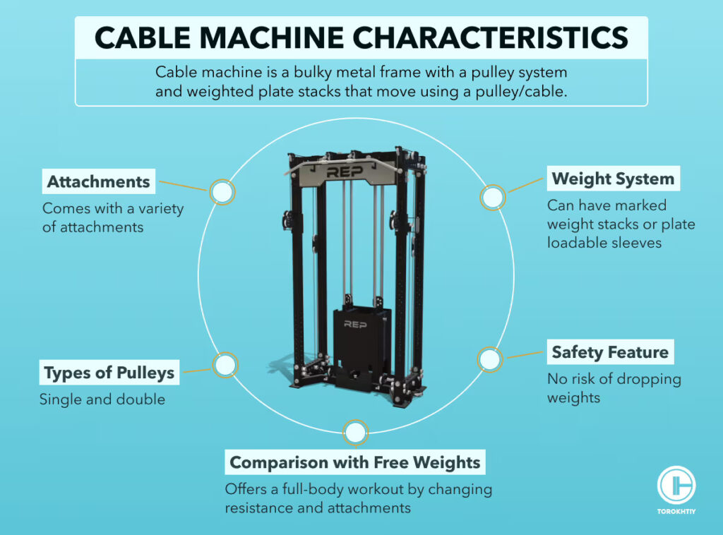 cable machines characteristics