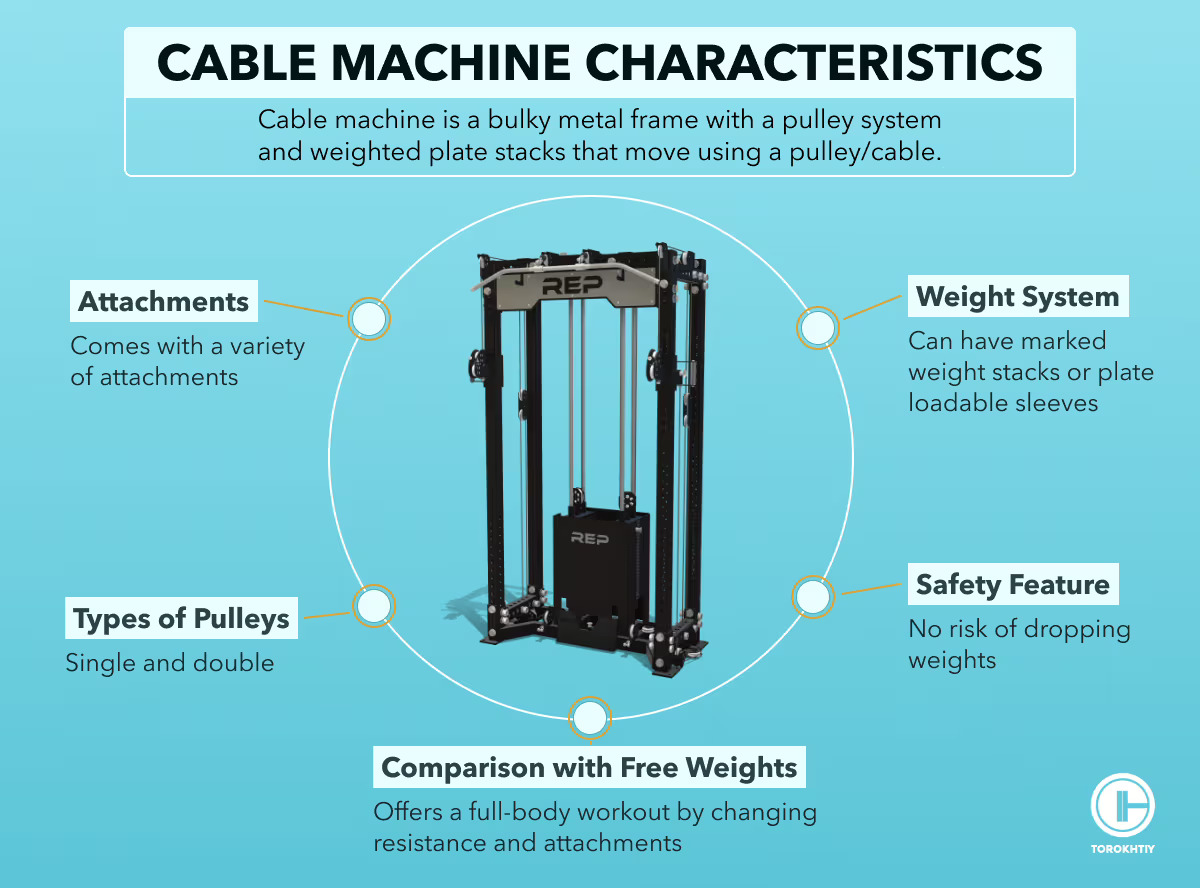 cable machines characteristics