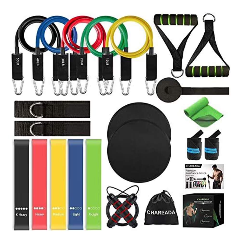 Chareada’s 23 Pack Resistance Bands with 2 Core Sliders