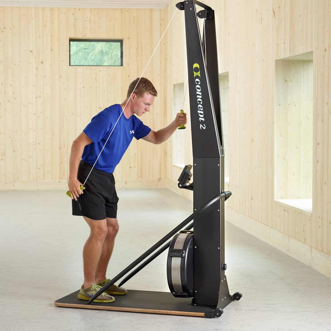 Concept2 SkiErg and athlete 