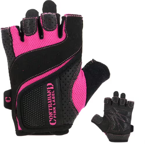 Contraband Pink Label Padded Weight Lifting Gloves