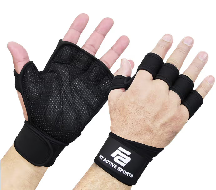 Fit Active Sports Ventilated Weight Lifting Gloves
