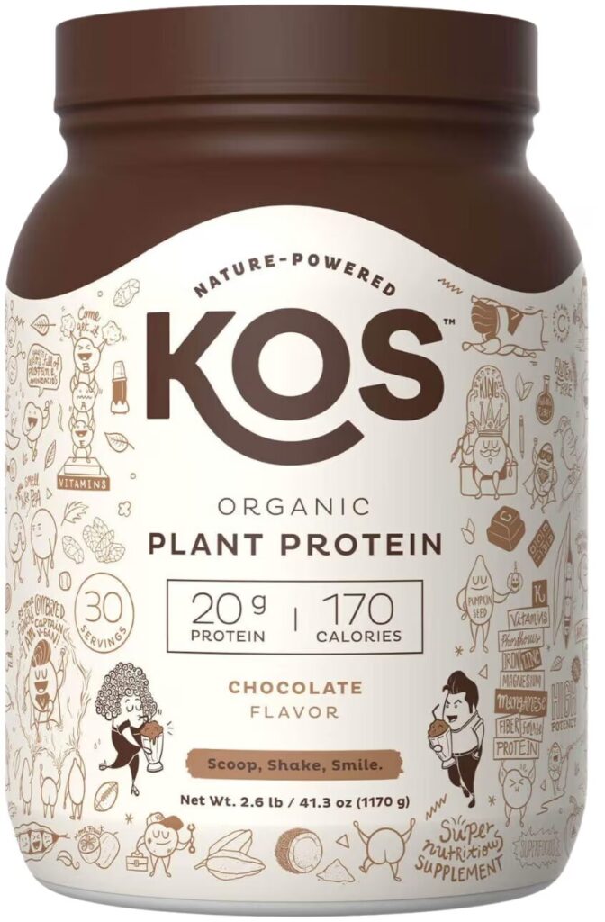 kos plant protein bottle sample