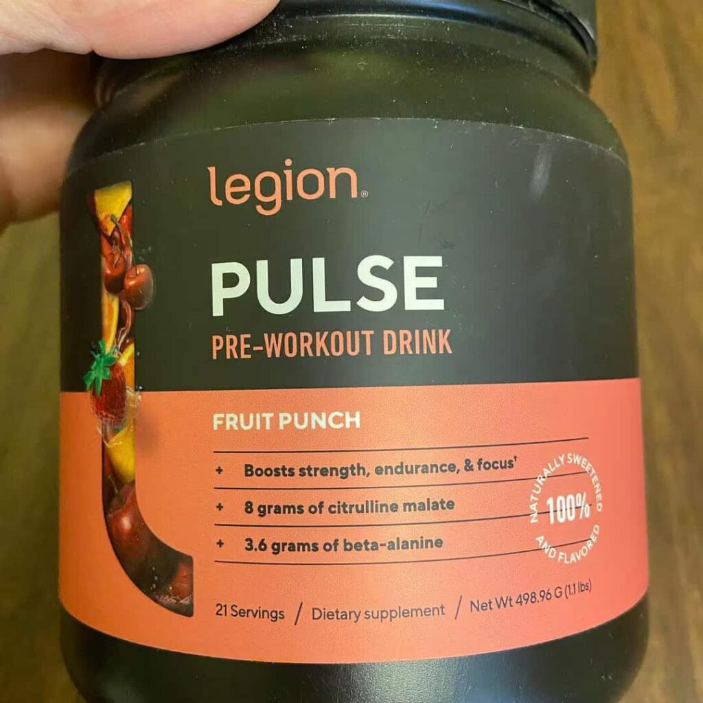 LEGION Pulse Pre Workout instagram