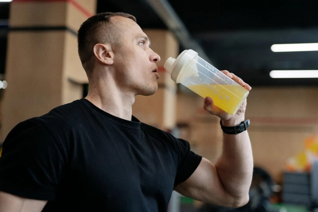 drinking pre-workout