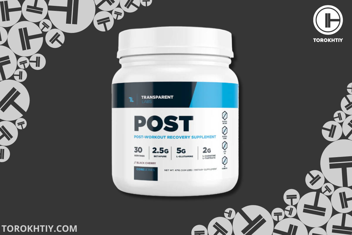 Post  workout supplement from Transparent Labs