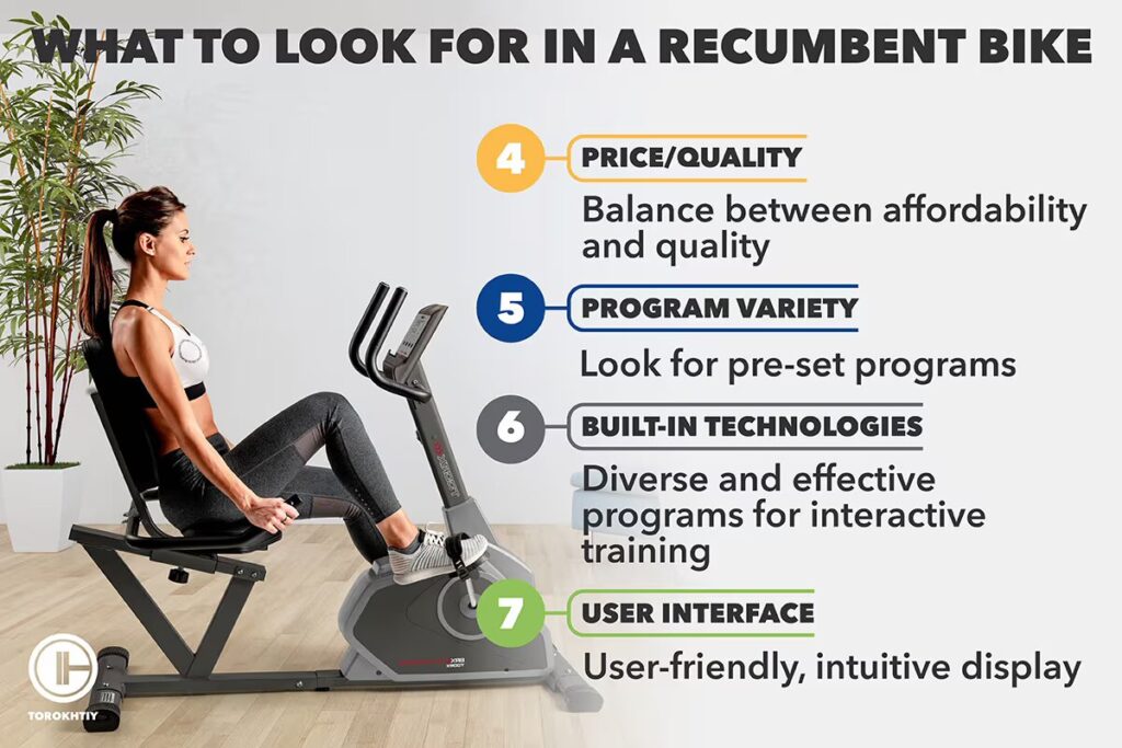 what to look for in a recumbent bike list