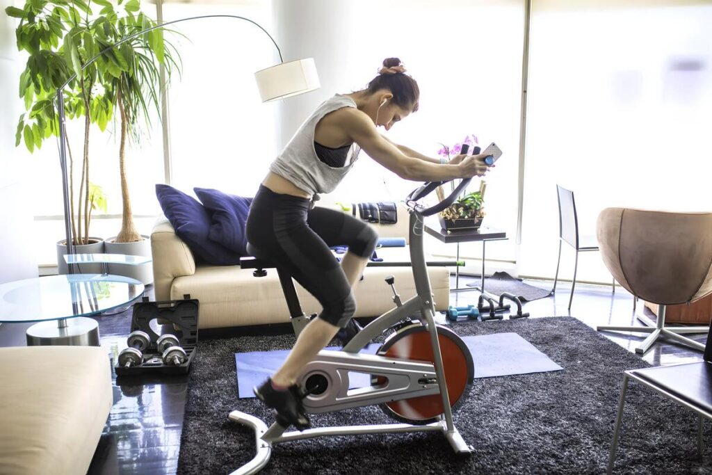 Exercise Bike in Apartment