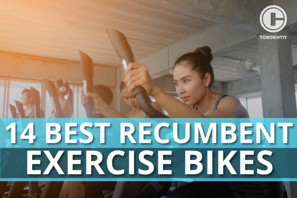 women exercises on recumbent bikes