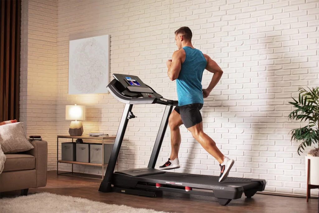 man treadmill running