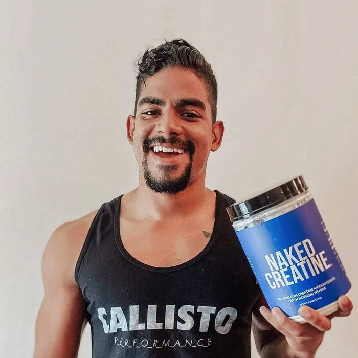 Man with Naked Creatine