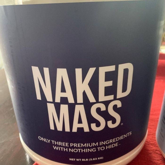 naked mass post workout on table